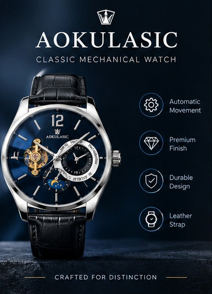 AOKULASIC Watch — “Don’t just wear a watch… wear a statement.”