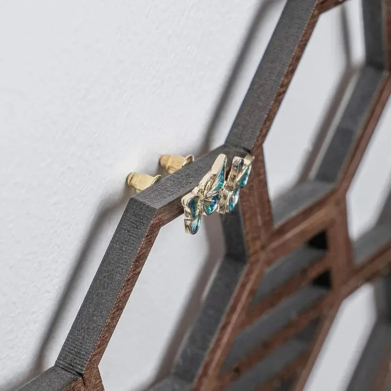 Honeycomb Earring Organizer detail view